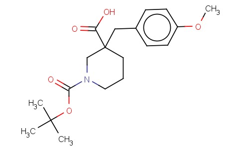 1-[(TERT-BUTYL)OXYCARBONYL]-3-(4-METHOXYBENZYL)PIPERIDINE-3-CARBOXYLIC ACID